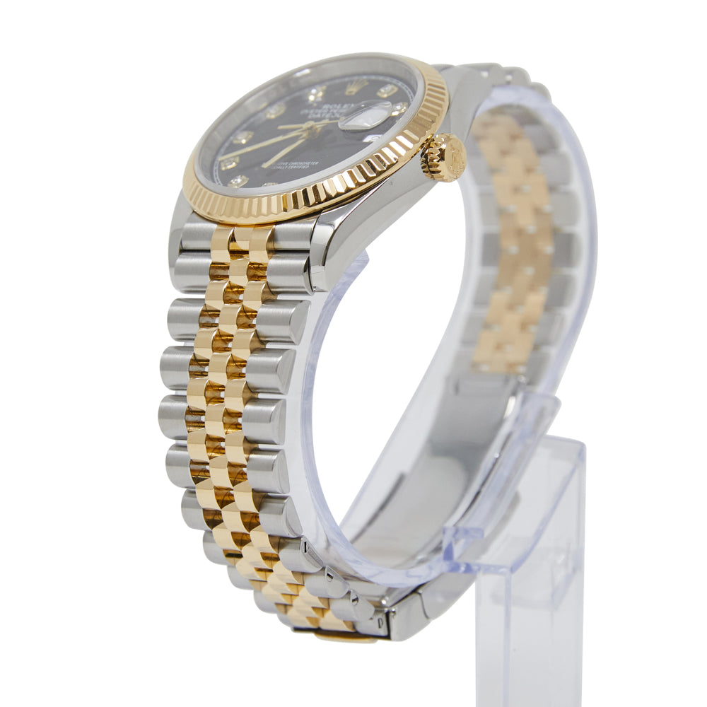 Rolex Datejust Black Diamond Dial on Jubilee 126233 Complete 2020