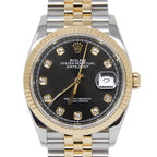 Rolex Datejust Black Diamond Dial on Jubilee 126233 Complete 2020