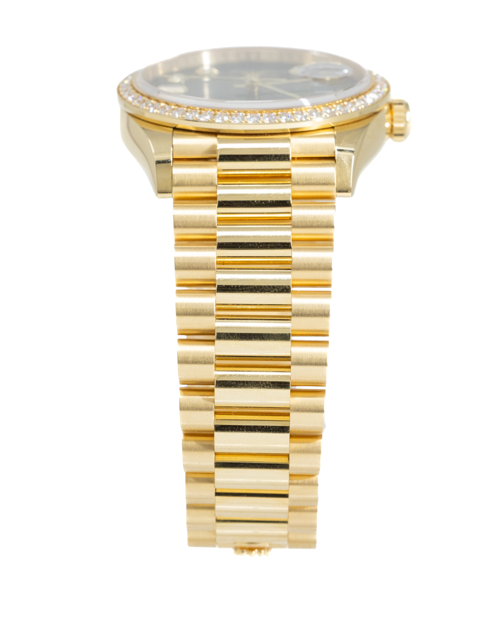 Rolex Day-Date 36 Green Ombre´ Diamond Dial on President 128348 Complete 2022
