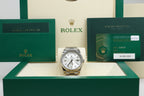 Rolex Day-Date 40 Silver Baguette Diamond Dial on President 228239 Complete 2022