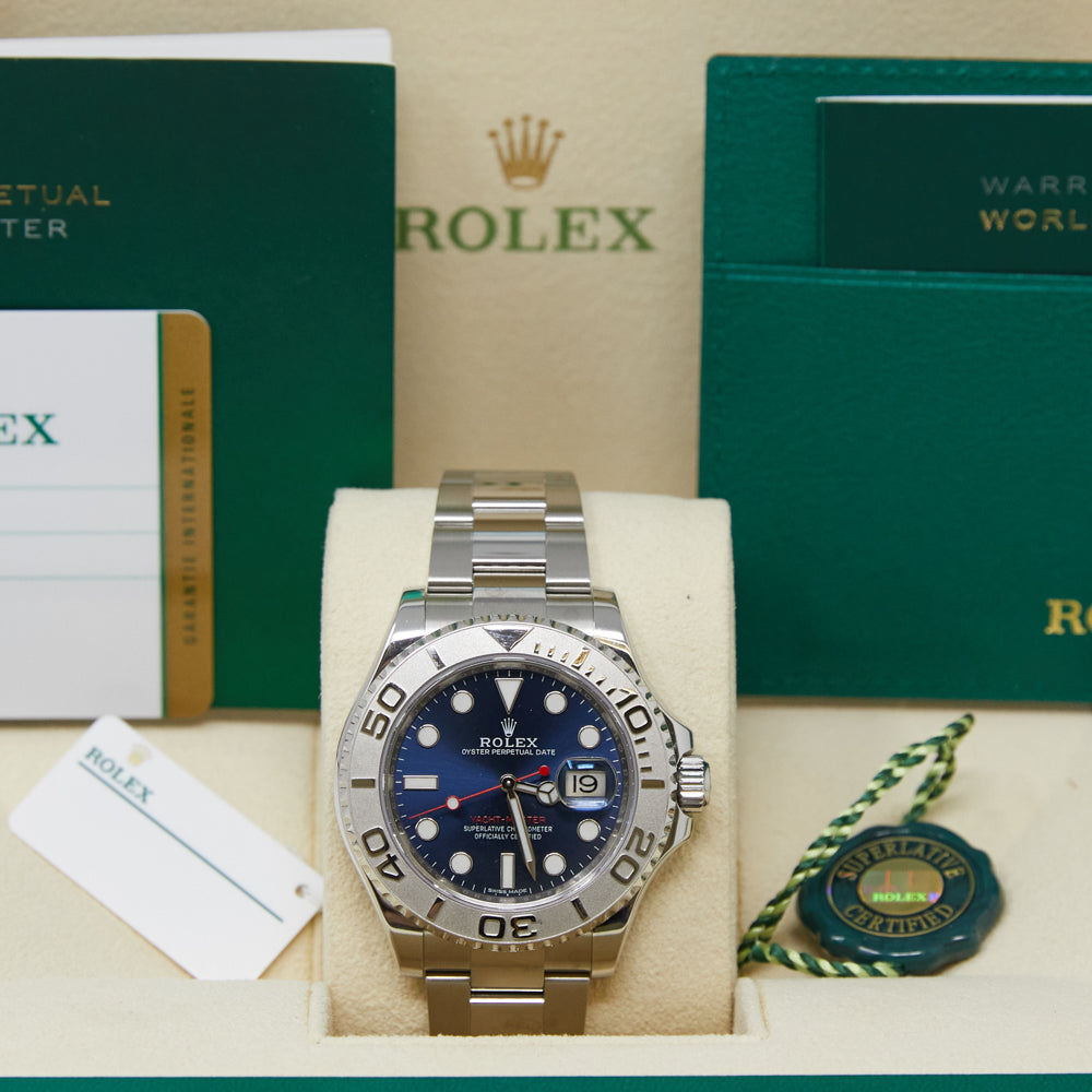 Rolex Yacht-Master Blue Dial on Oyster 116622 Card 2019
