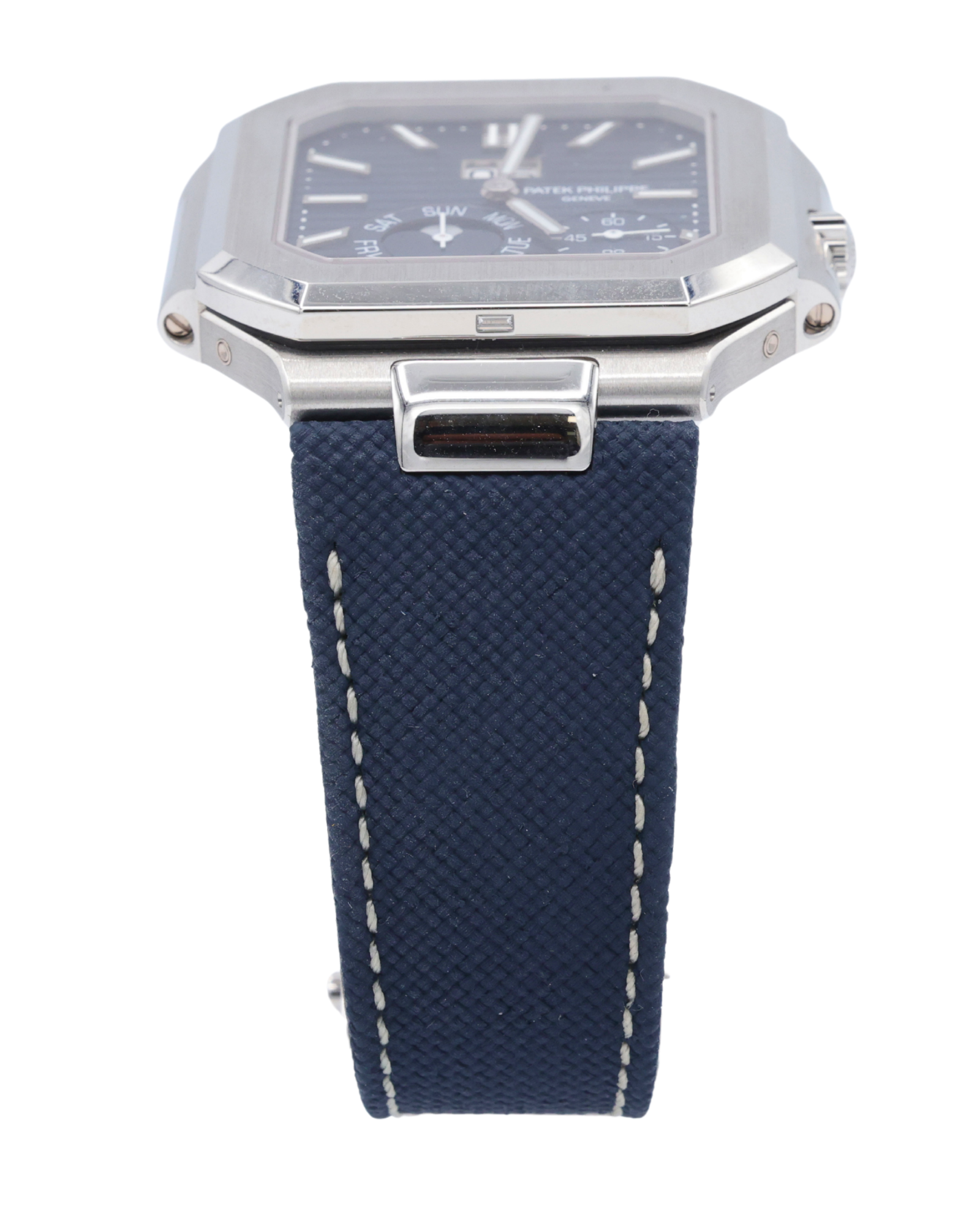 Patek Philippe Cubitus Blue Dial on Textile 5822P-001 Complete 2025