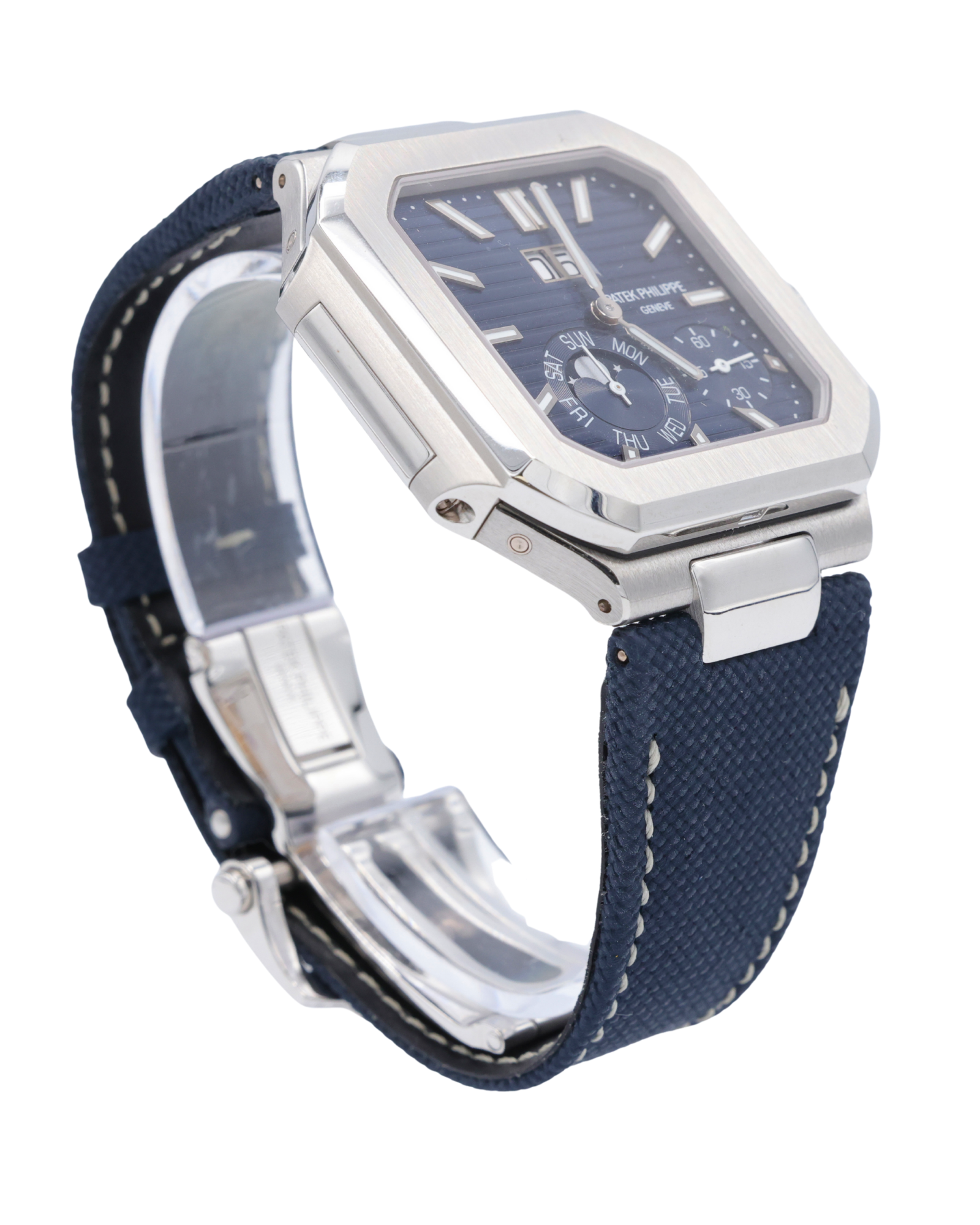 Patek Philippe Cubitus Blue Dial on Textile 5822P-001 Complete 2025