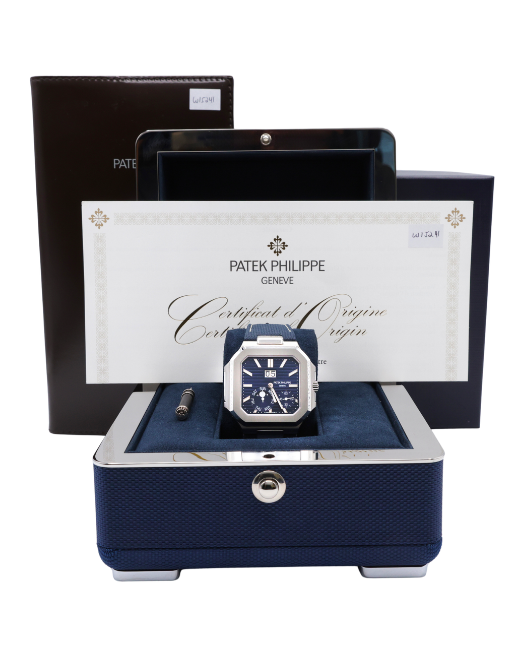 Patek Philippe Cubitus Blue Dial on Textile 5822P-001 Complete 2025