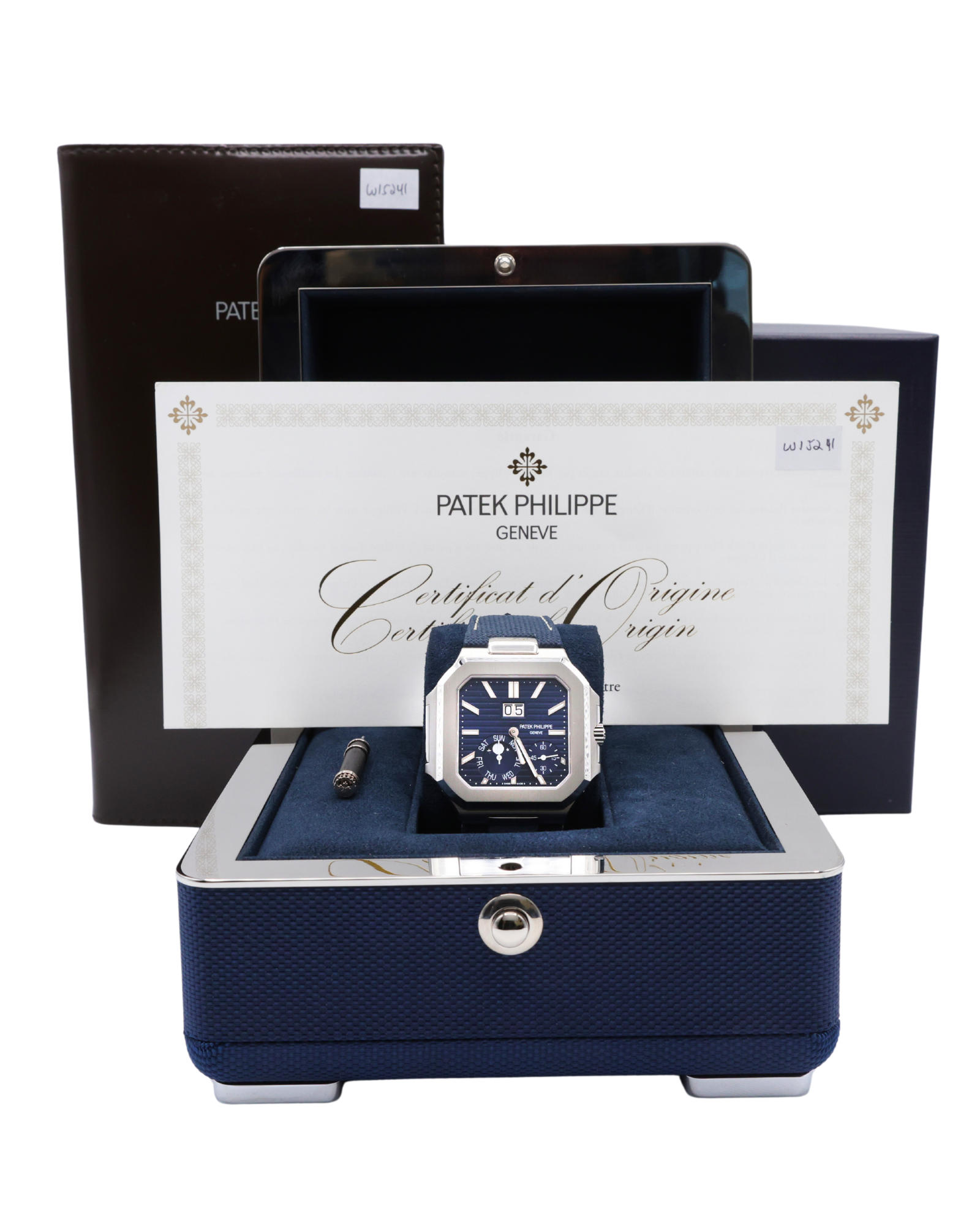 Patek Philippe Cubitus Blue Dial on Textile 5822P-001 Complete 2025