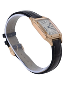 Cartier Santos Dumont Small Silver Dial on Leather Strap WGSA0022 Card 2019