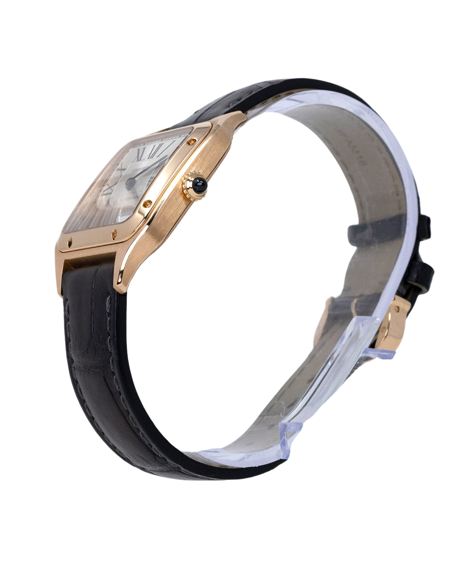 Cartier Santos Dumont Small Silver Dial on Leather Strap WGSA0022 Card 2019