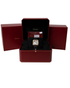 Cartier Santos Dumont Small Silver Dial on Leather Strap WGSA0022 Card 2019