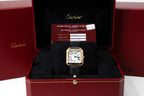 Cartier Santos Dumont Small Silver Dial on Leather Strap WGSA0022 Card 2019