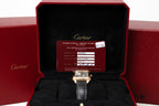 Cartier Santos Dumont Small Silver Dial on Leather Strap WGSA0022 Card 2019