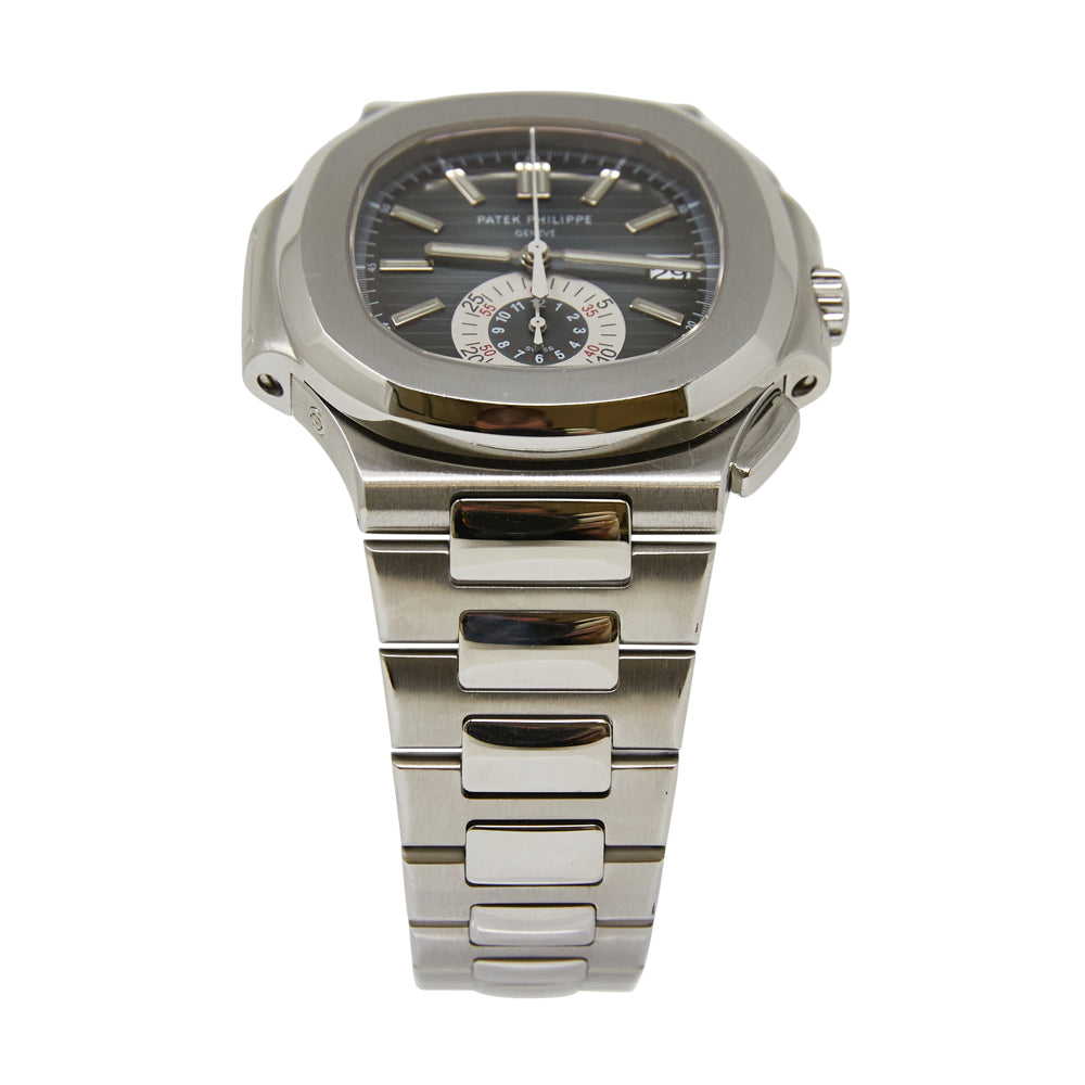 Patek Philippe Nautilus Blue Dial on Bracelet 5980/1A-001 Complete 2008