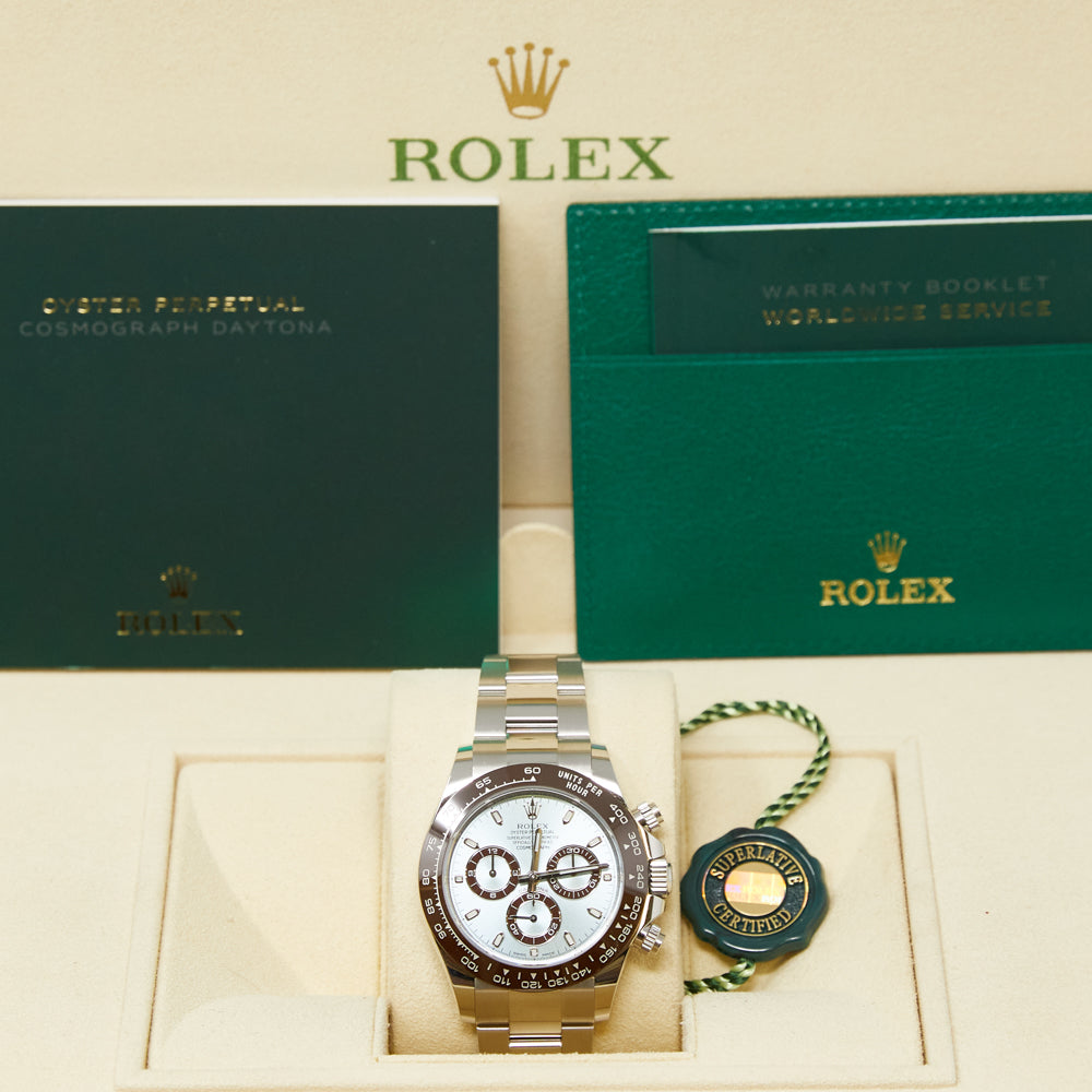 Rolex Daytona Ice Blue Index Dial on Oysterlock 116506 Complete 2021