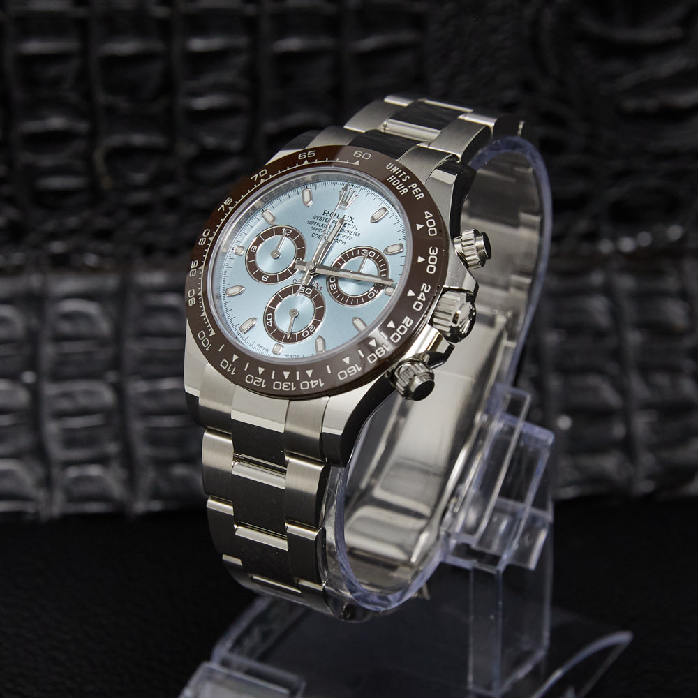 Rolex Daytona Ice Blue Index Dial on Oysterlock 116506 Complete 2021