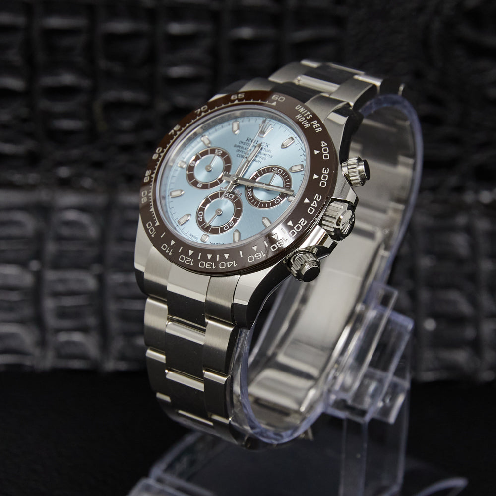 Rolex Daytona Ice Blue Index Dial on Oysterlock 116506 Complete 2021