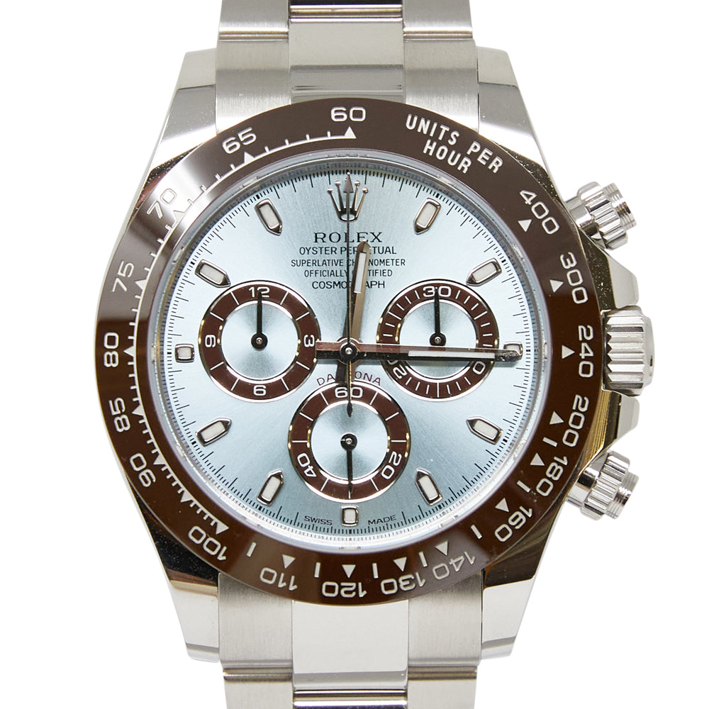 Rolex Daytona Ice Blue Index Dial on Oysterlock 116506 Complete 2021