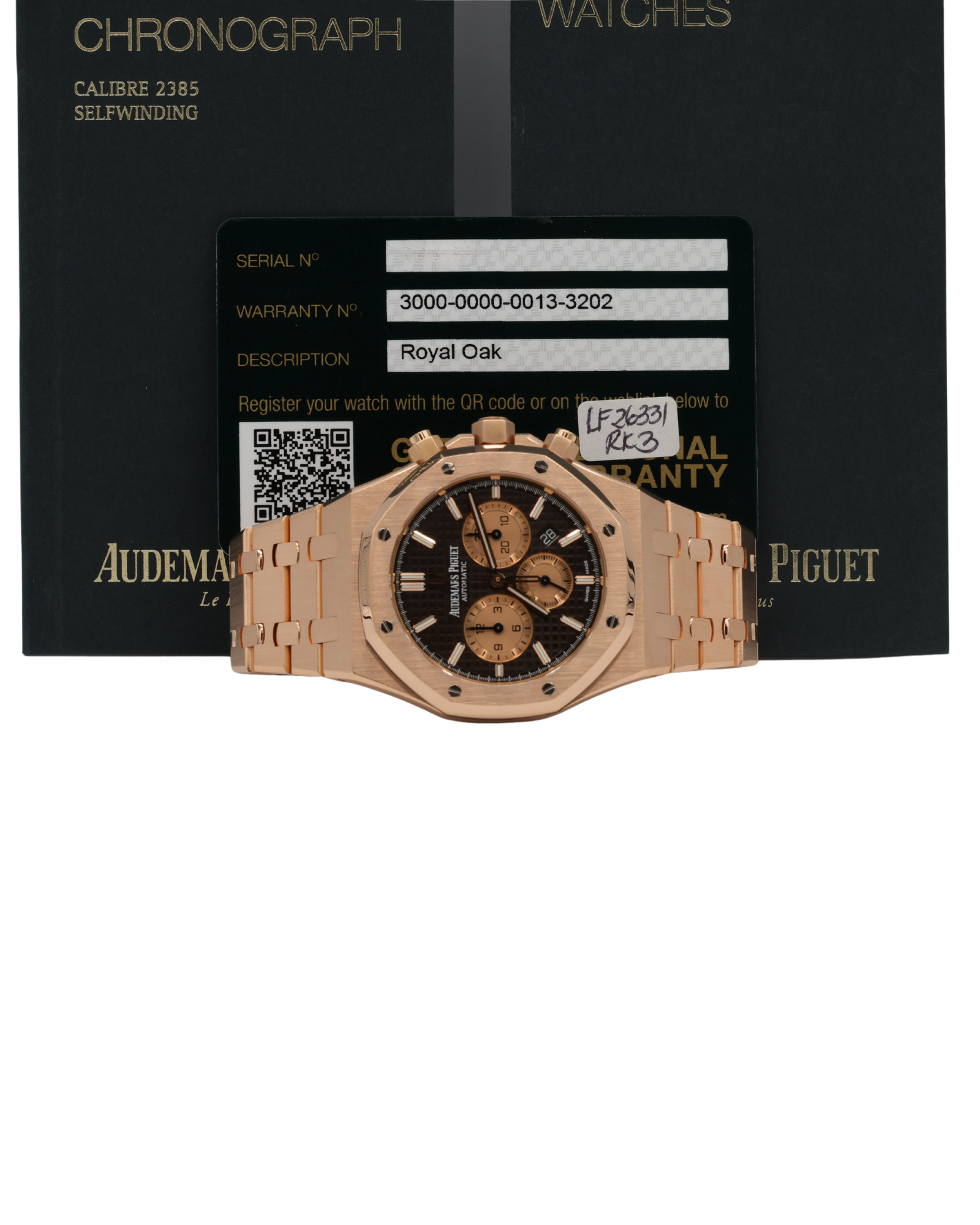 Audemars Piguet Royal Oak Chronograph Brown Dial on Bracelet 26331OR.OO.1220OR.02 Card