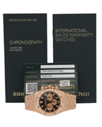 Audemars Piguet Royal Oak Chronograph Brown Dial on Bracelet 26331OR.OO.1220OR.02 Card