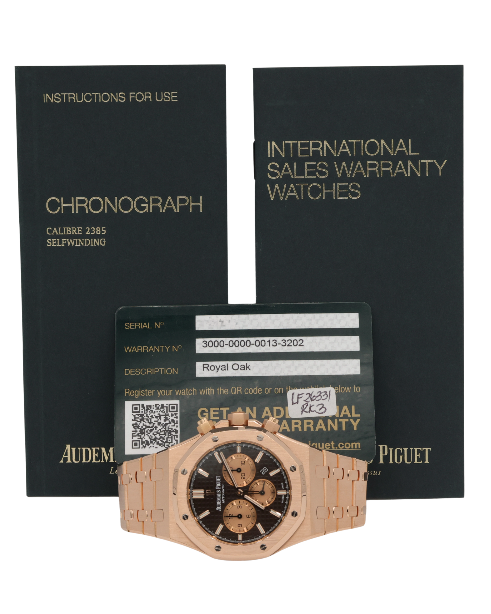 Audemars Piguet Royal Oak Chronograph Brown Dial on Bracelet 26331OR.OO.1220OR.02 Card