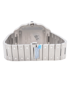 Cartier Santos De Cartier White Dial on Titanium WSSA0089 Complete Open Date