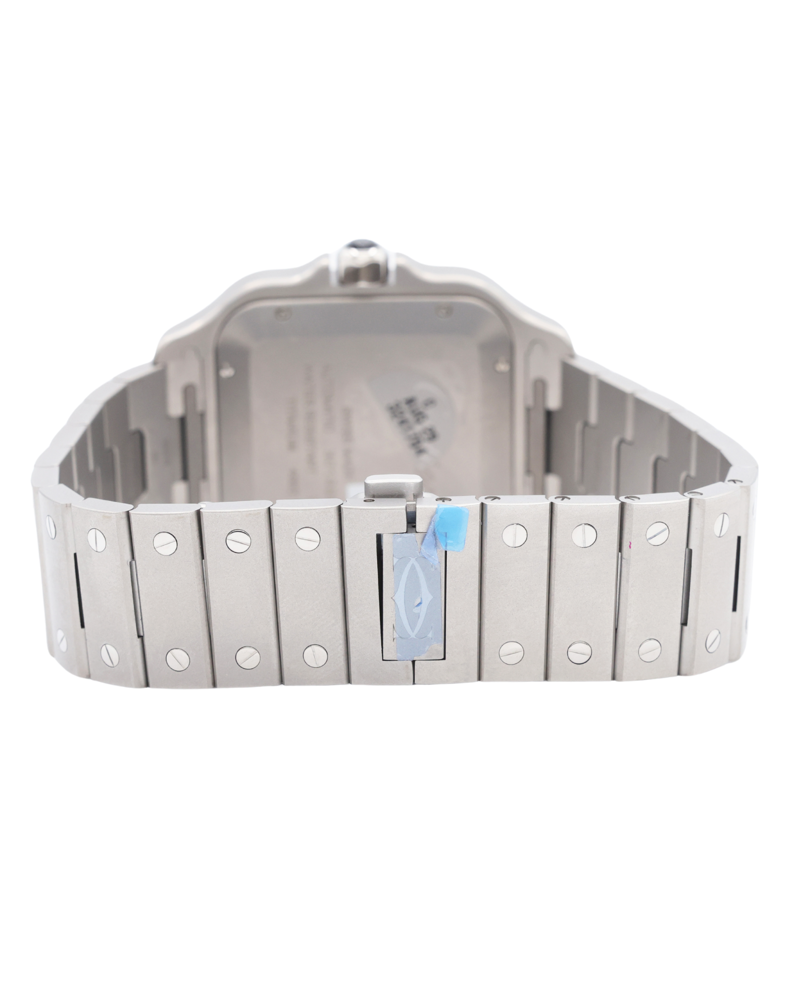 Cartier Santos De Cartier White Dial on Titanium WSSA0089 Complete Open Date