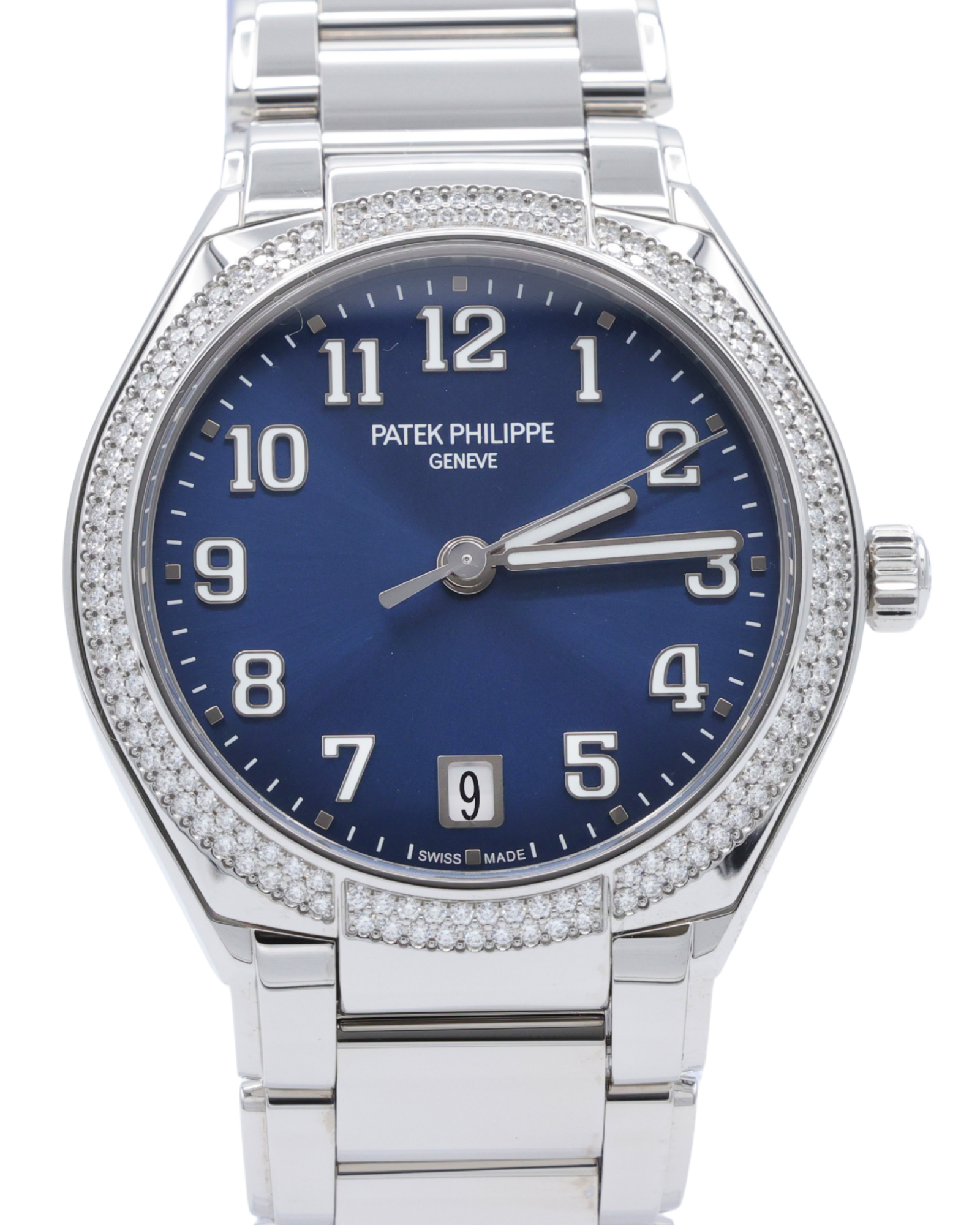 Patek Philippe Twenty-4 Blue Sunburst Dial on Bracelet 7300/1200A-001 Complete 2025