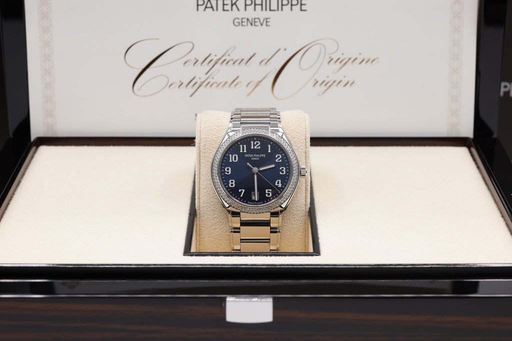 Patek Philippe Twenty-4 Blue Sunburst Dial on Bracelet 7300/1200A-001 Complete 2025