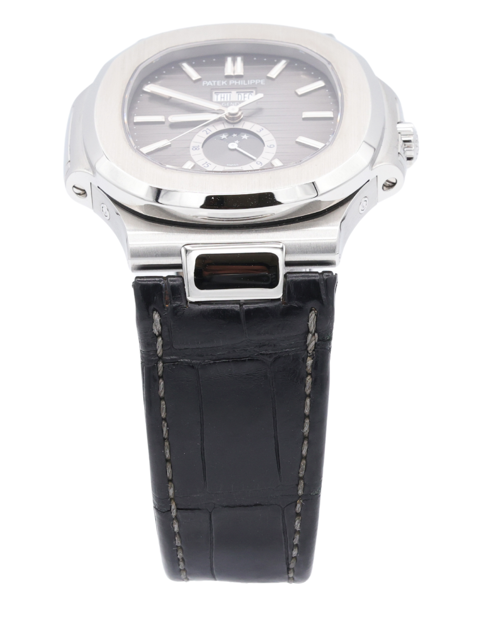 Patek Philippe Nautilus Black Dial on Strap 5726A-001 Complete 2020