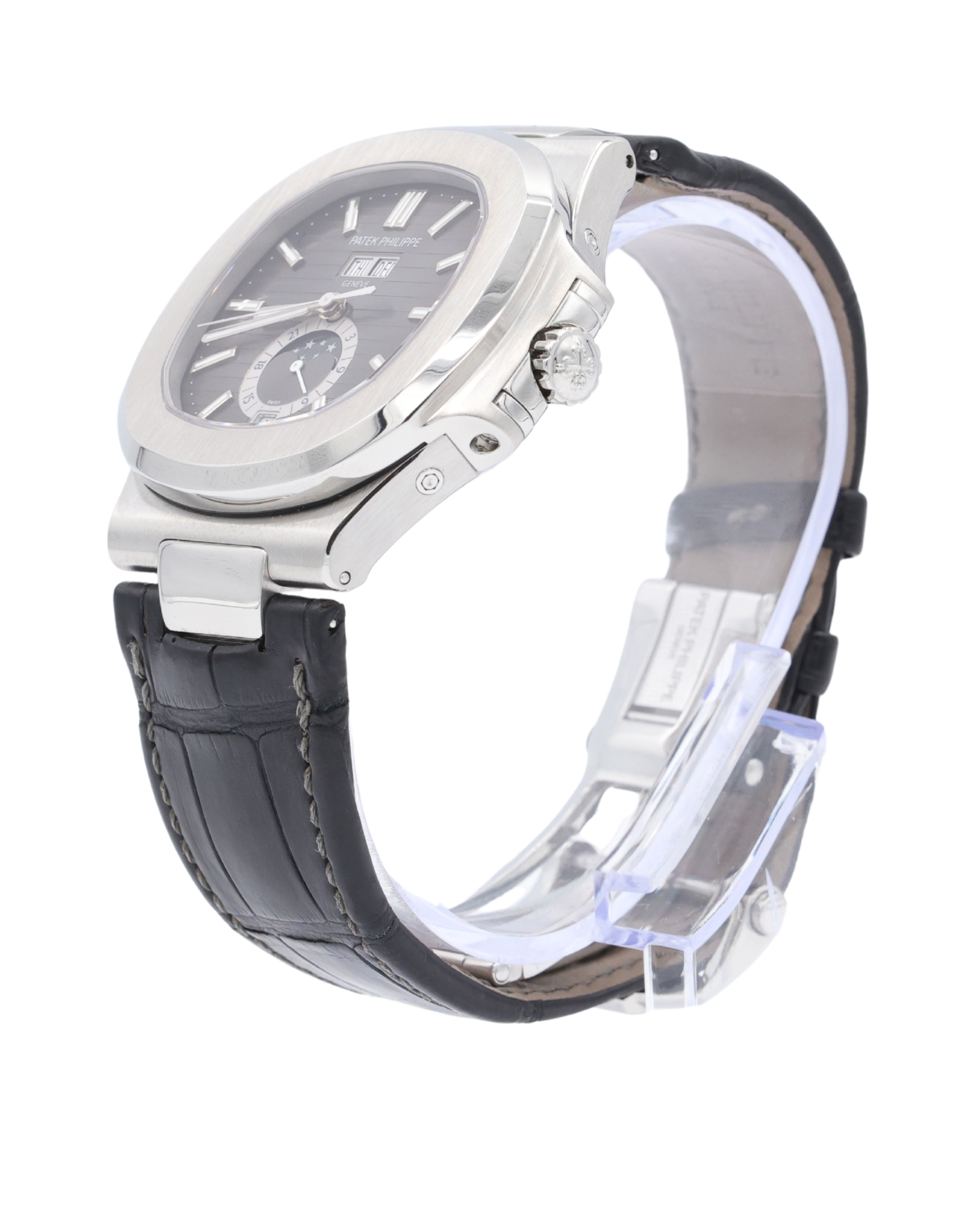 Patek Philippe Nautilus Black Dial on Strap 5726A-001 Complete 2020