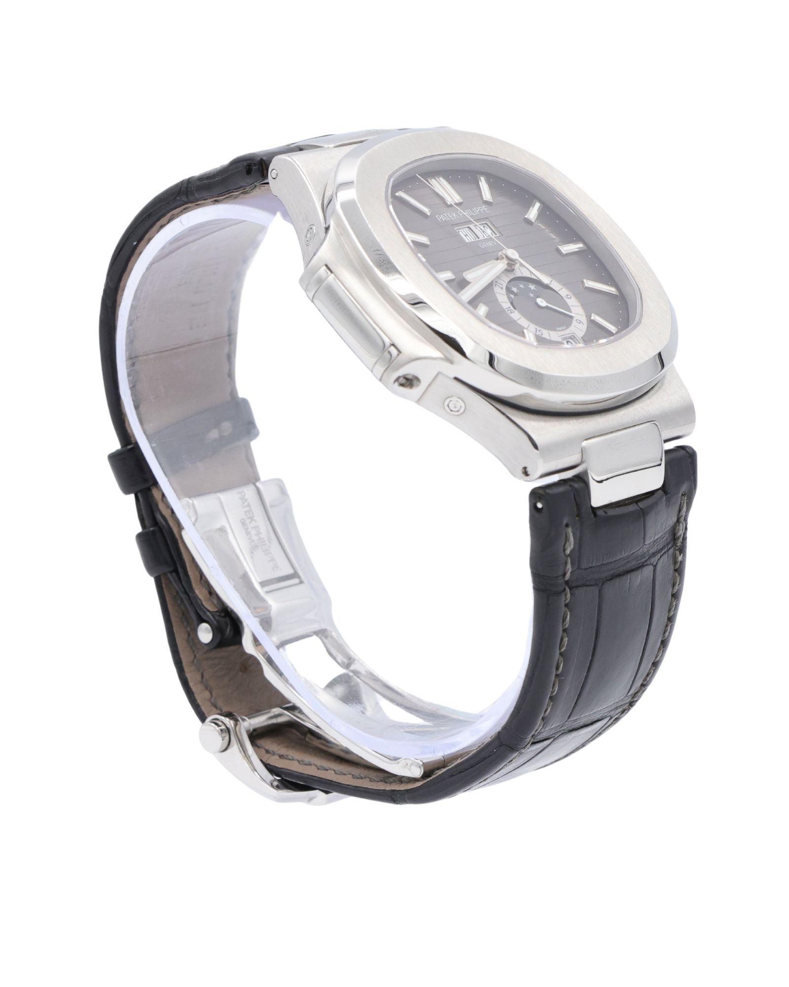 Patek Philippe Nautilus Black Dial on Strap 5726A-001 Complete 2020