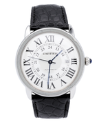 Cartier Ronde Solo Silver Dial on Leather WSRN0022 Complete 2015