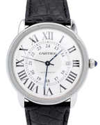 Cartier Ronde Solo Silver Dial on Leather WSRN0022 Complete 2015