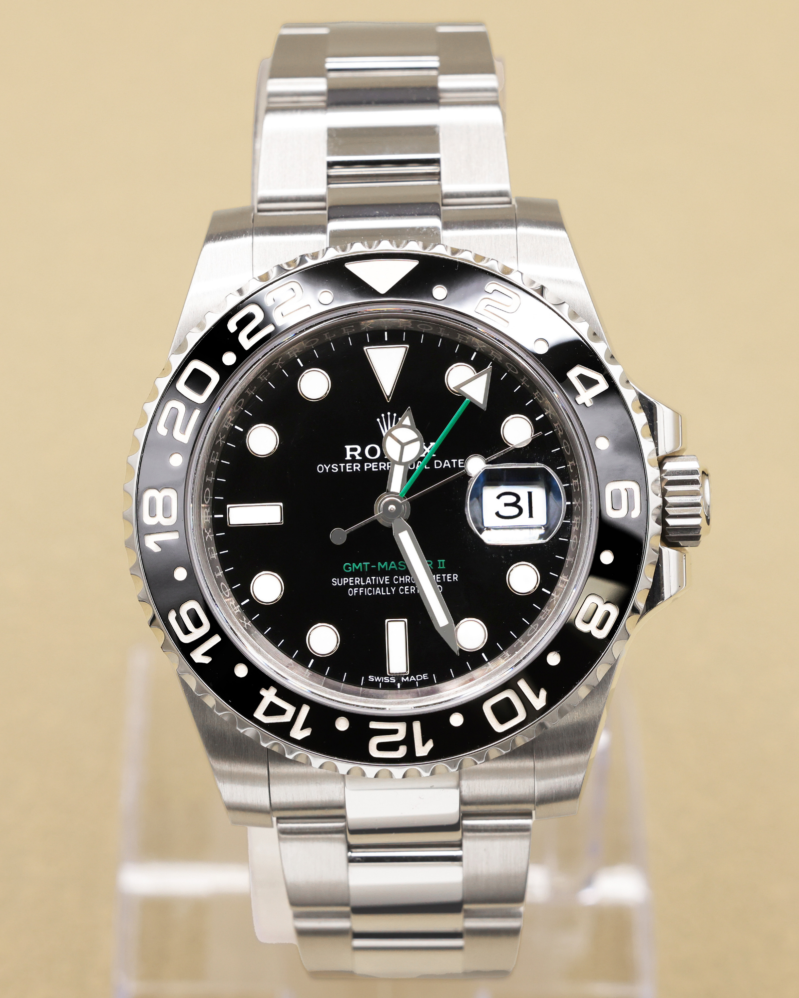 Rolex GMT-Master II Black Dial on Oyster 116710LN Complete 2018
