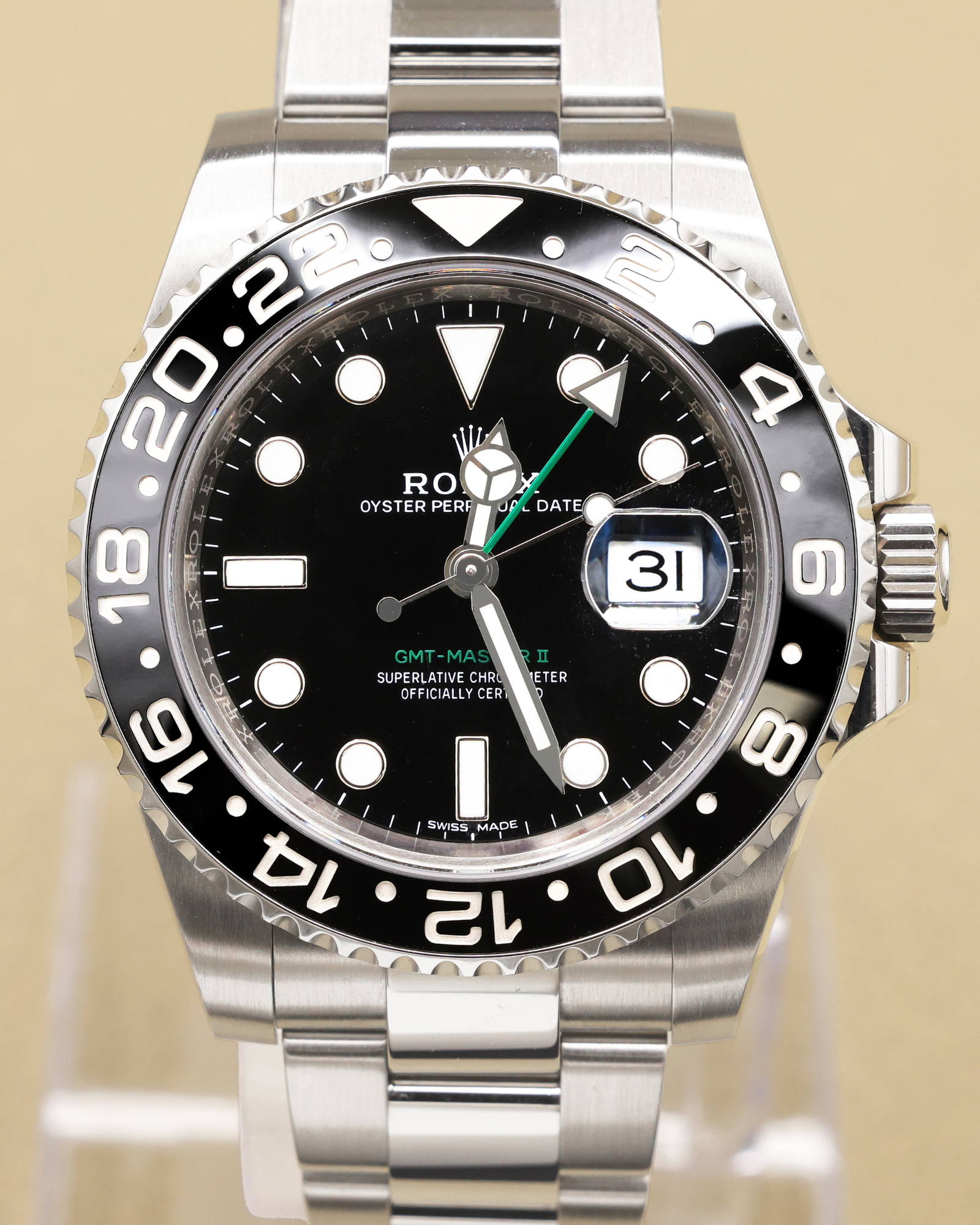 Rolex GMT-Master II Black Dial on Oyster 116710LN Complete 2018