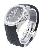 Patek Philippe Aquanaut Travel Time Black Embossed Dial on Strap 5164A-001 Papers 2014