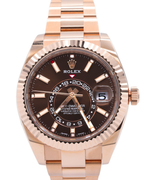 Rolex SkyDweller Chocolate Sunray Dial on Oyster 326935 Card 2022