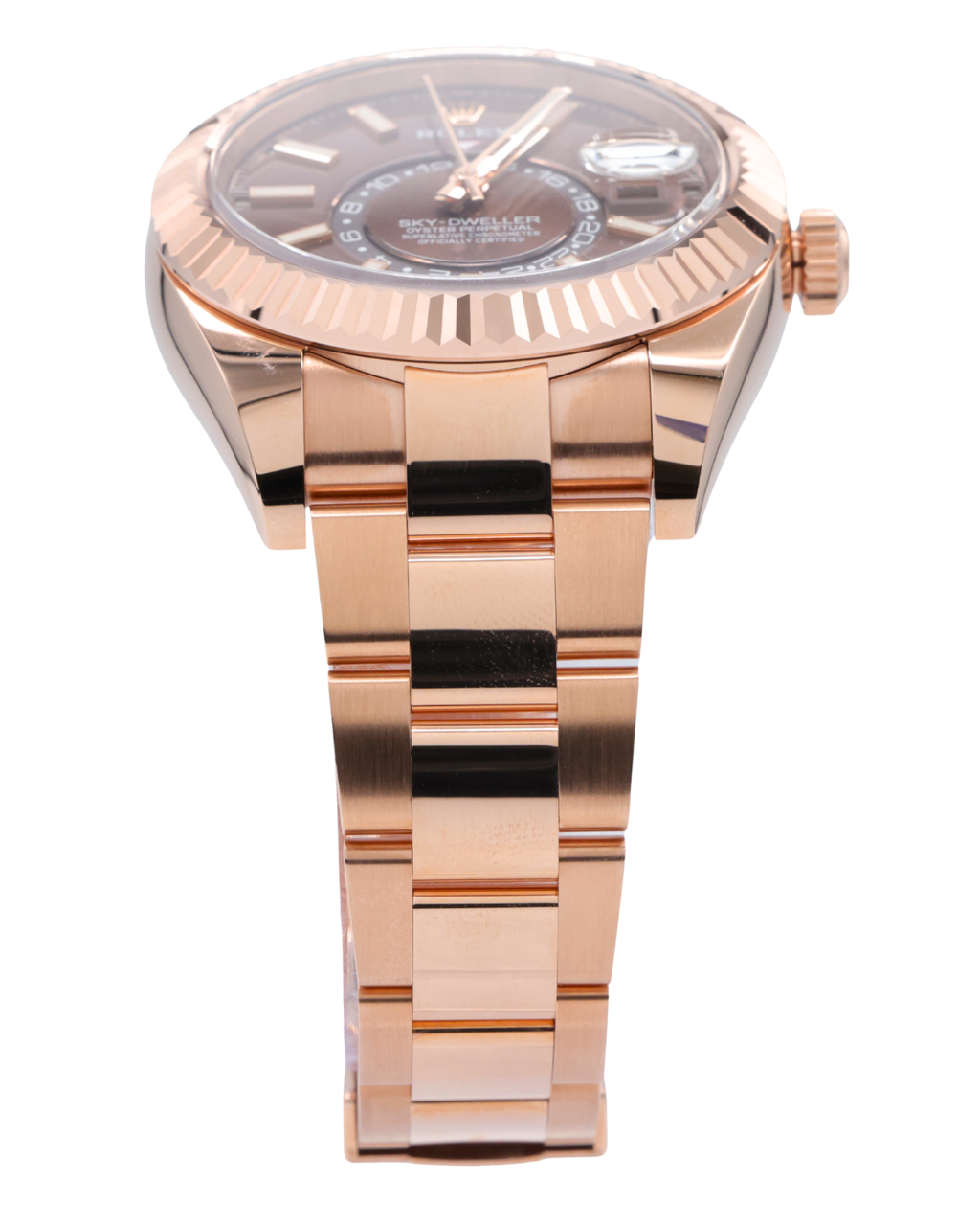 Rolex SkyDweller Chocolate Sunray Dial on Oyster 326935 Card 2022