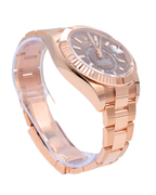 Rolex SkyDweller Chocolate Sunray Dial on Oyster 326935 Card 2022