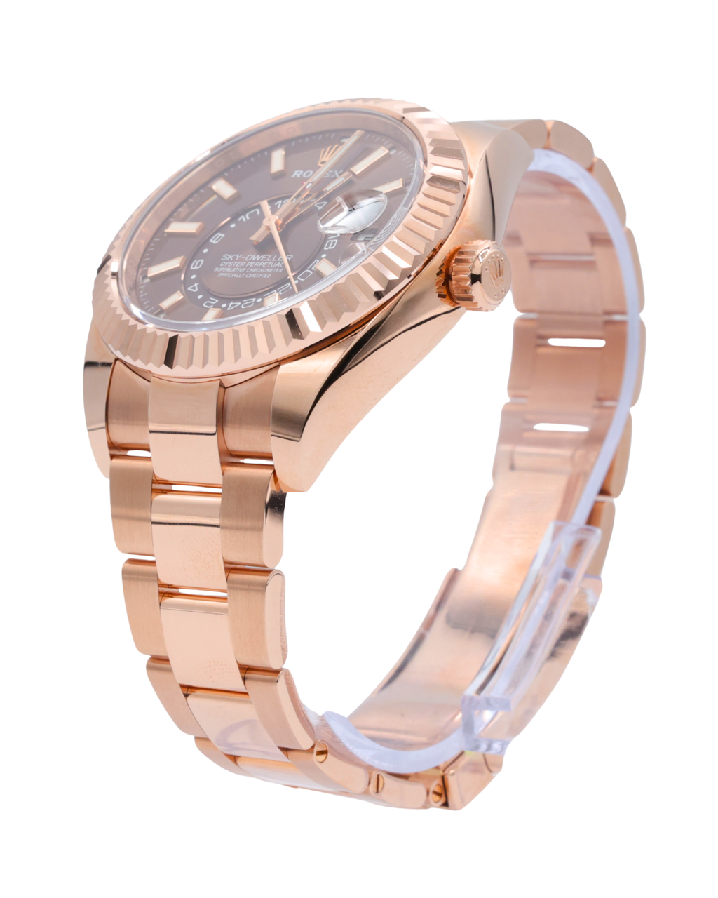Rolex SkyDweller Chocolate Sunray Dial on Oyster 326935 Card 2022