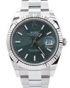 Rolex Datejust 41 Mint Green Index Dial on Oyster 126334 Complete 2025