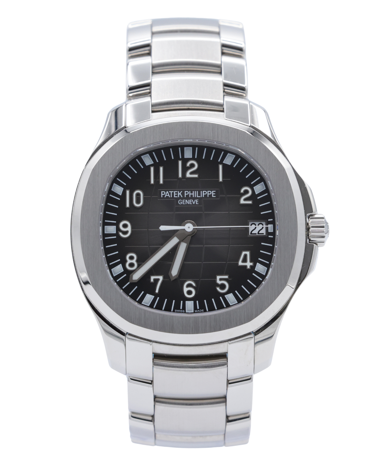 Patek Philippe Aquanaut Black Dial on Bracelet 5167/1A-001 Complete