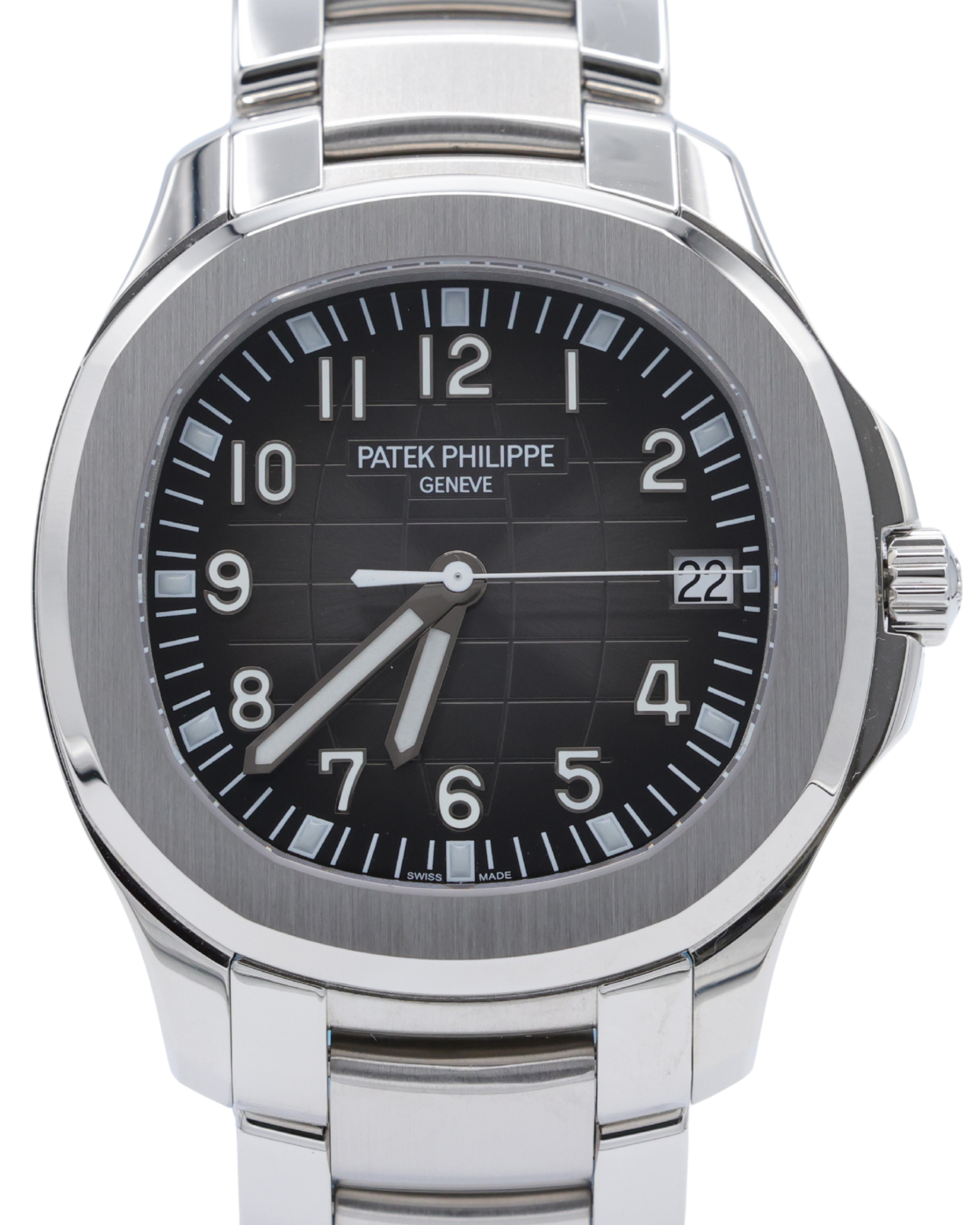 Patek Philippe Aquanaut Black Dial on Bracelet 5167/1A-001 Complete