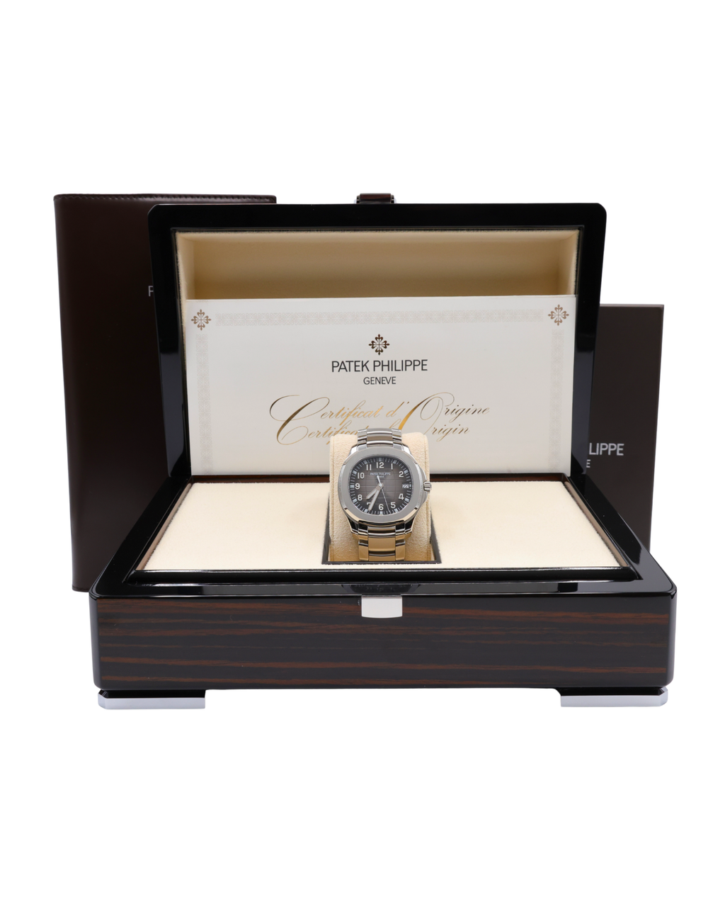 Patek Philippe Aquanaut Black Dial on Bracelet 5167/1A-001 Complete