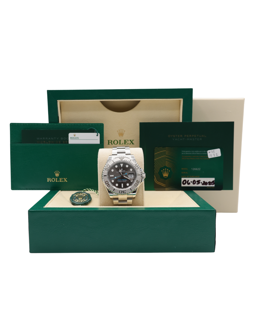 Rolex Yacht-Master Dark Rhodium Dial on Oyster 126622 Complete 2025