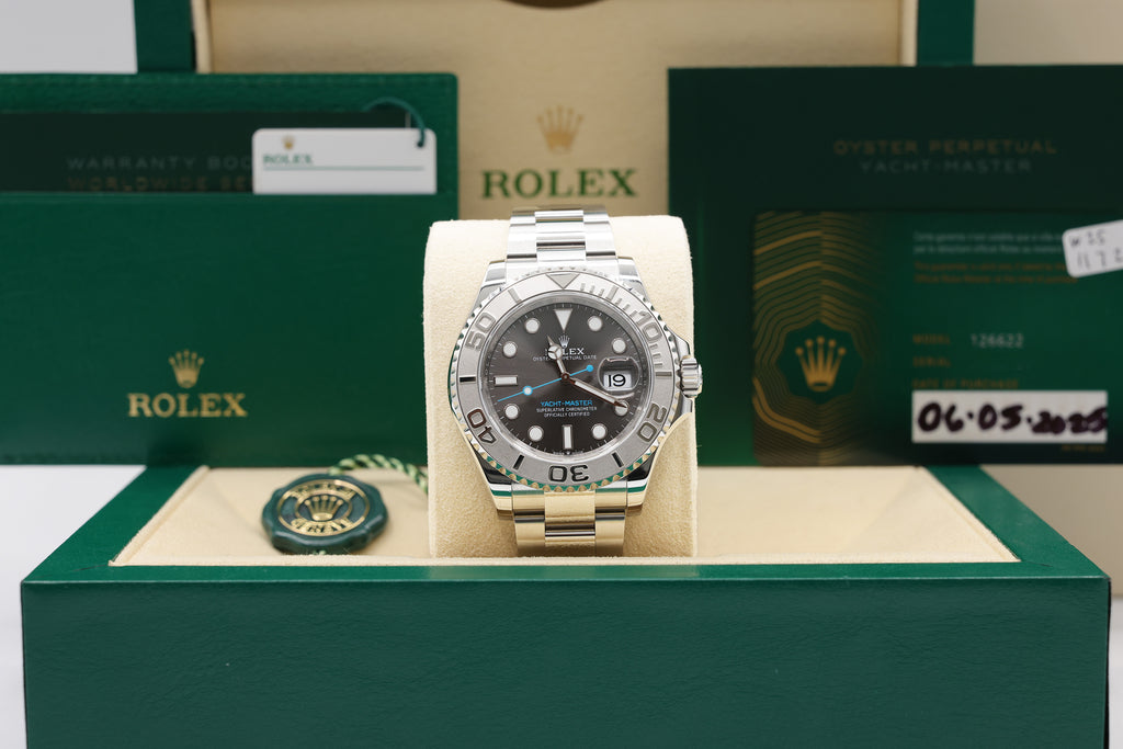 Rolex Yacht-Master Dark Rhodium Dial on Oyster 126622 Complete 2025