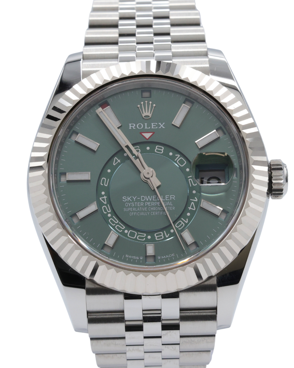 Rolex SkyDweller Mint Green Dial on Jubilee 336934 Complete 2025