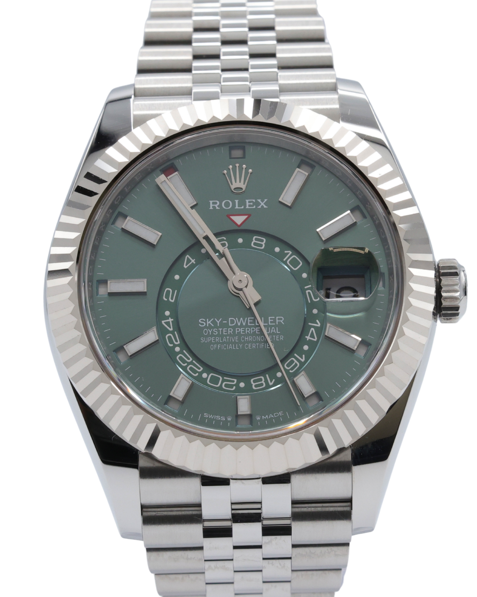 Rolex SkyDweller Mint Green Dial on Jubilee 336934 Complete 2025