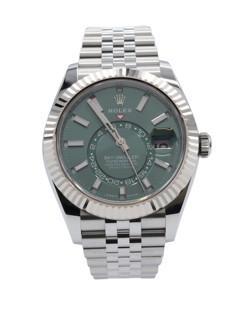 Rolex SkyDweller Mint Green Dial on Jubilee 336934 Complete 2025