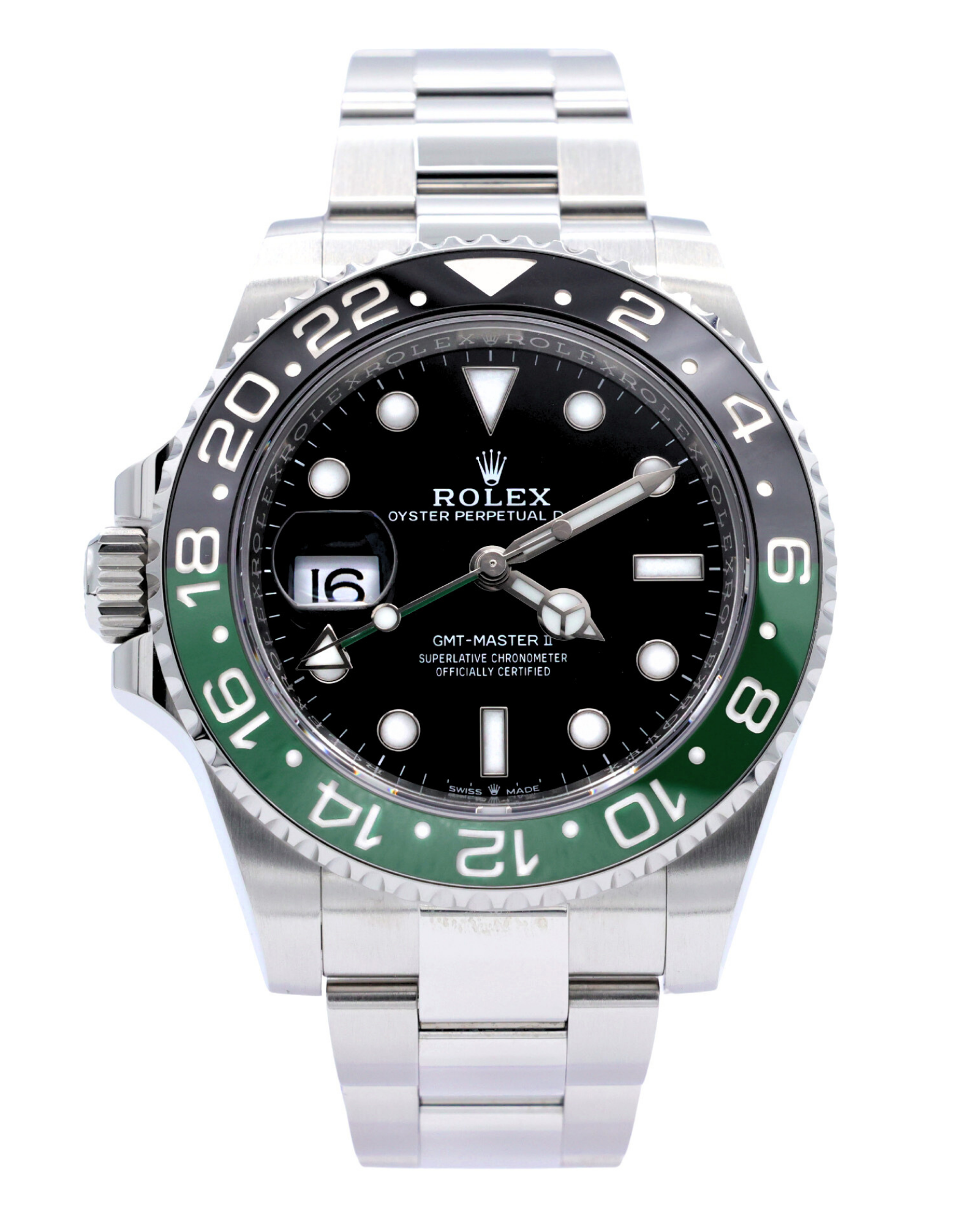 Rolex GMT-Master II "Sprite" Black Dial on Oyster 126720VTNR Complete 2023