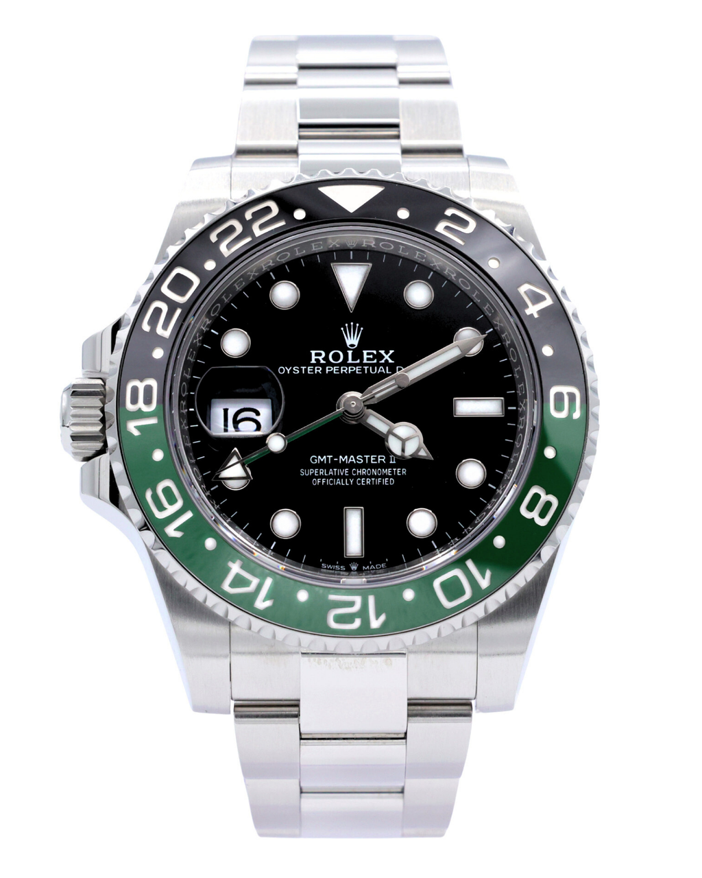 Rolex GMT-Master II "Sprite" Black Dial on Oyster 126720VTNR Complete 2023