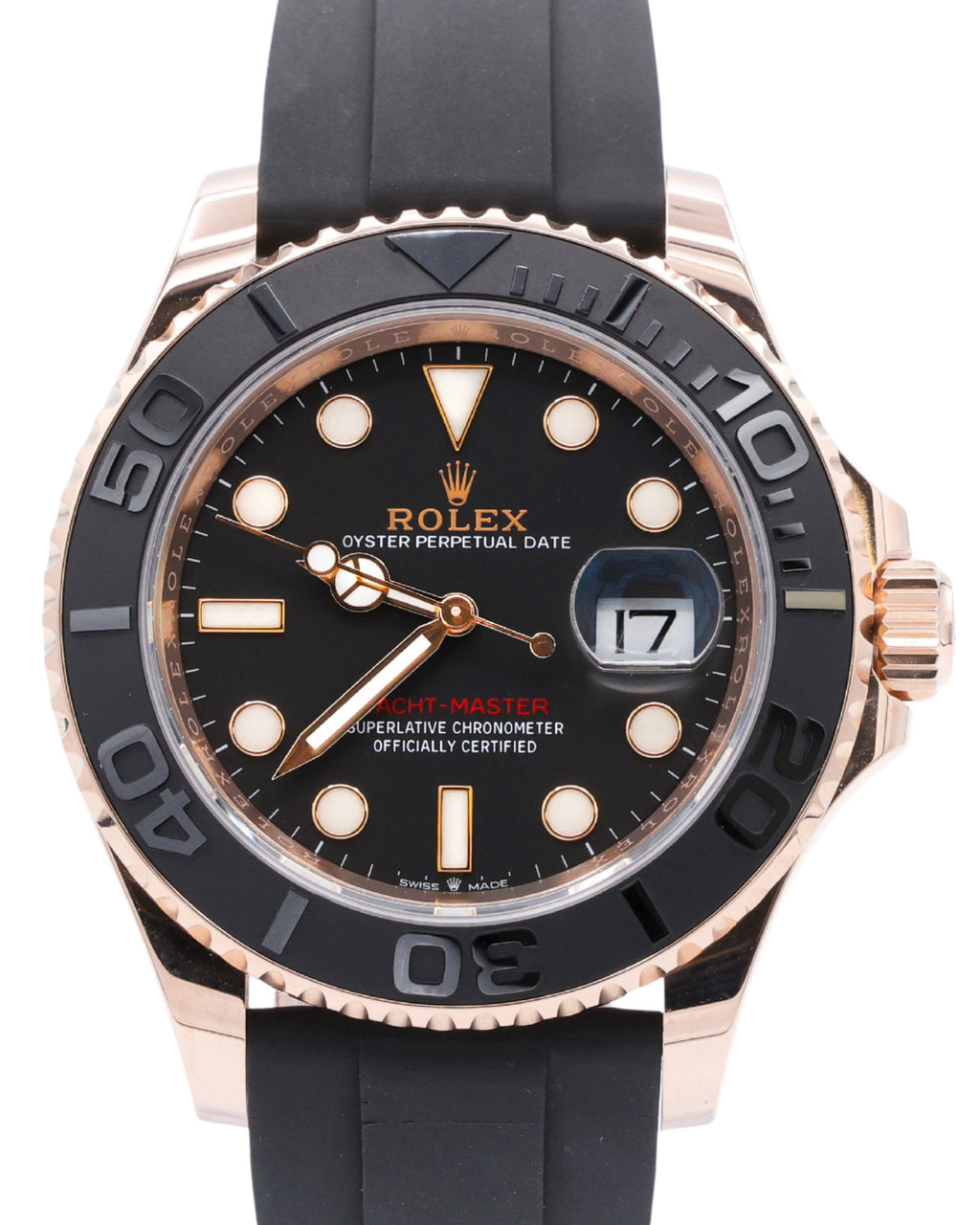 Rolex Yacht-Master Black Dial on Oysterflex 126655 Complete 2021